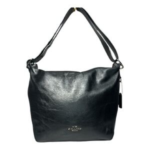 COACH Black Smooth Leather Convertible Strap Crossbody/shoulder  Bag GUC!